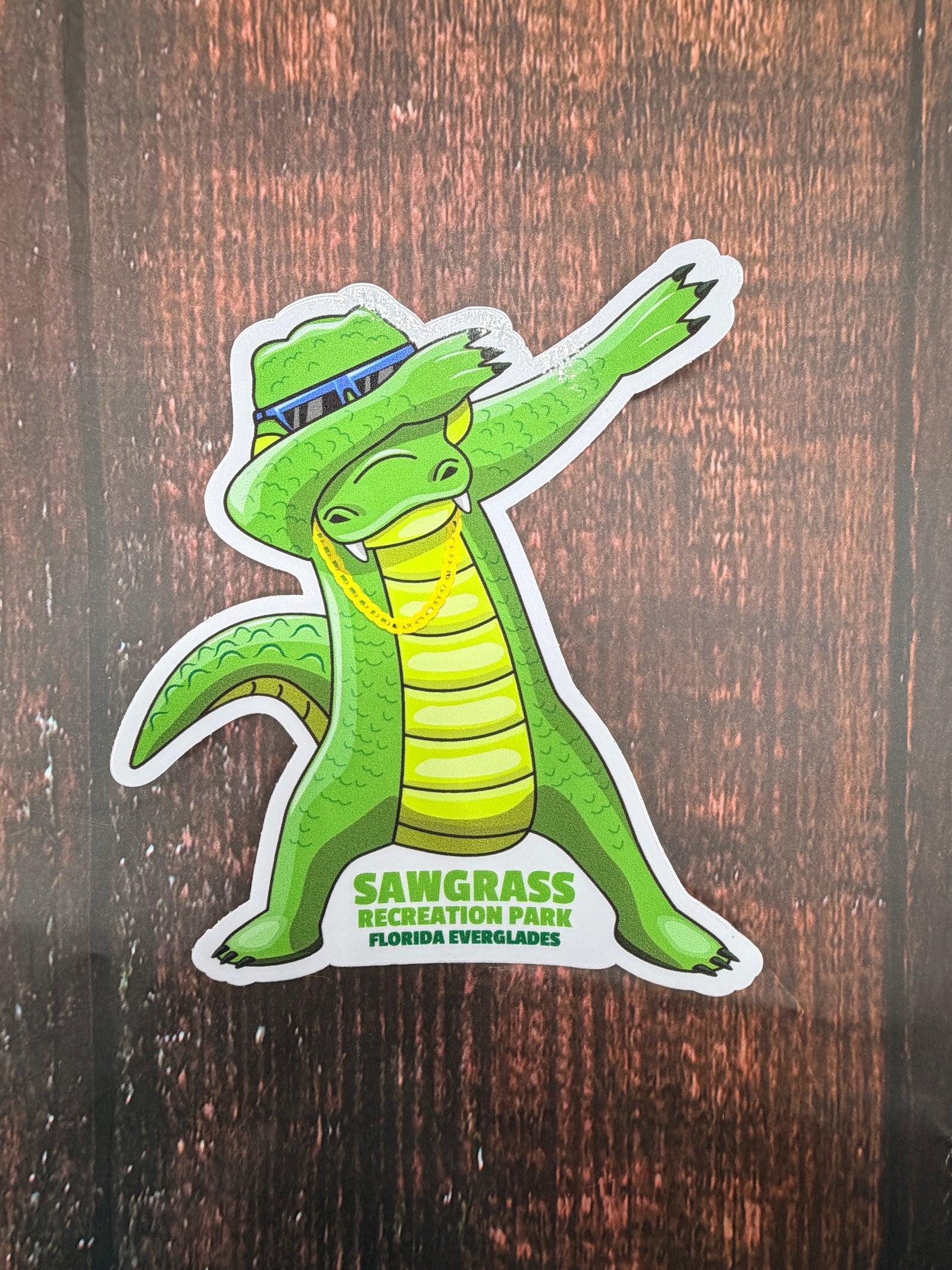 Custom Sawgrass Sticker Dabbing Alligator