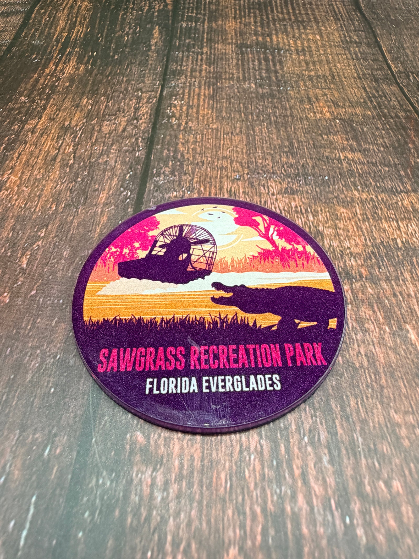Custom Sawgrass Magnet Sunset Gator and Airboat