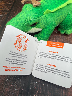 Pocketkins Eco Alligator Stuffed Animal - 5"