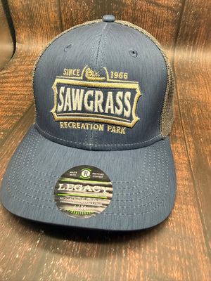 Florida Everglades Embroidered Adult Hat Navy and Black
