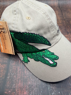 Florida Everglades Embroidered Adult Hat Khaki