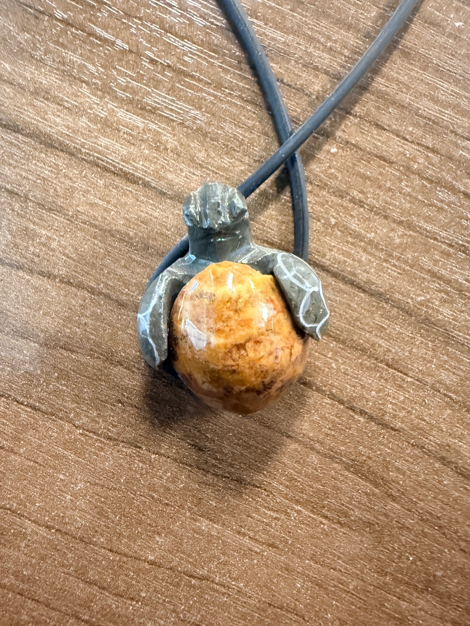 Turtle Foundation - Turtle in Shell Stone Necklace