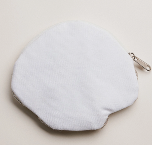Beaded Shell Pouch with Pearl Detail