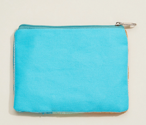 Coastal Zip Purse with Starfish Design