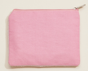 Ocean Zip Coin Purse with Coral Motif