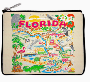 Florida Zip Pouch - Natural