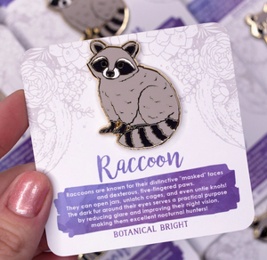 Raccoon Enamel Pin