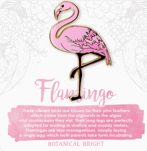 Flamingo Enamel Pin