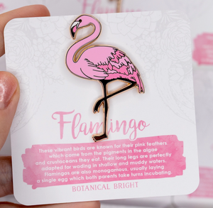 Flamingo Enamel Pin