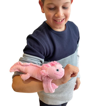 Wild Republic Huggers Axolotl Stuffed Animal - 8"