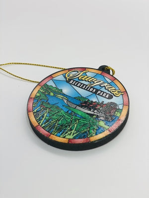 Stained Glass Style Everglades Ornament