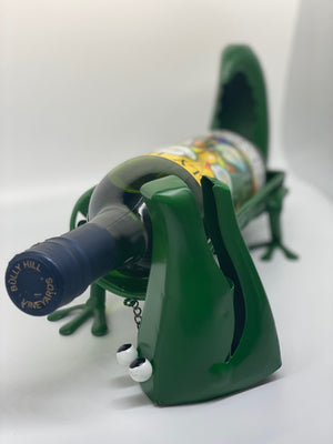Metal Wine Gator Wine Bottle Holder
