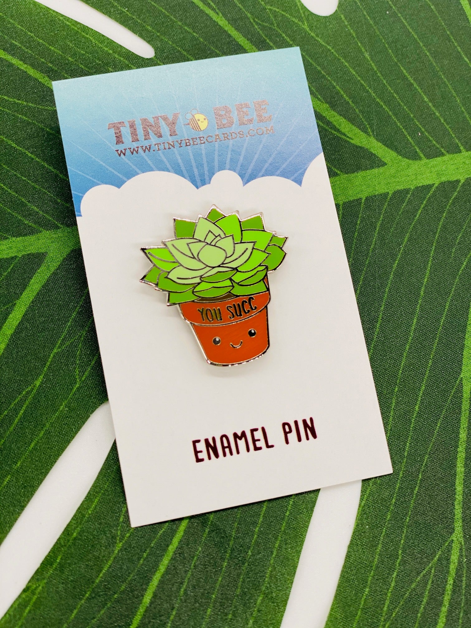 succulent enamel pin You Succ Enamel Pin!