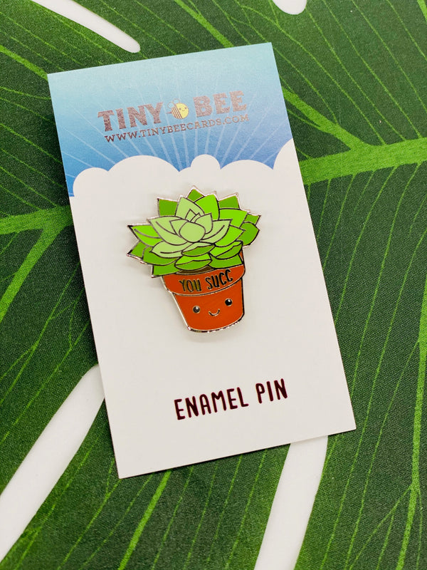 You Succ Succulent Plant Sticker - Unique Gifts - Tiny Bee Cards