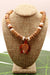 BlueRica Wood & Shell Turtle Pendant on Coconut Wood Necklace