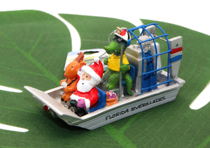 Custom Florida Everglades Airboat Christmas Ornament!