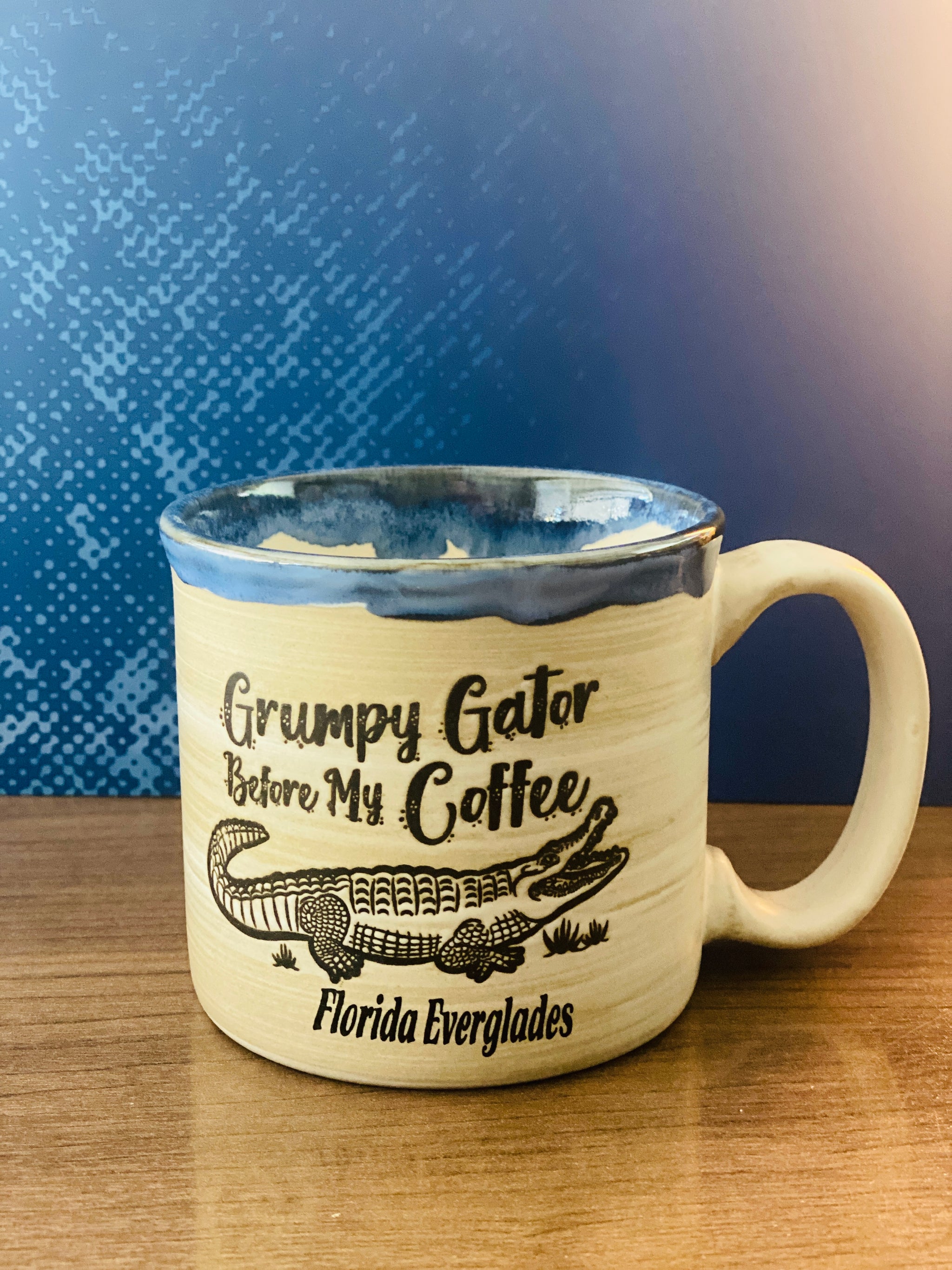 Grumpy Gator Before My Coffee Mug - Sawgrass Gator Shop