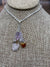 Triple Drop Gemstone Pendant Necklace