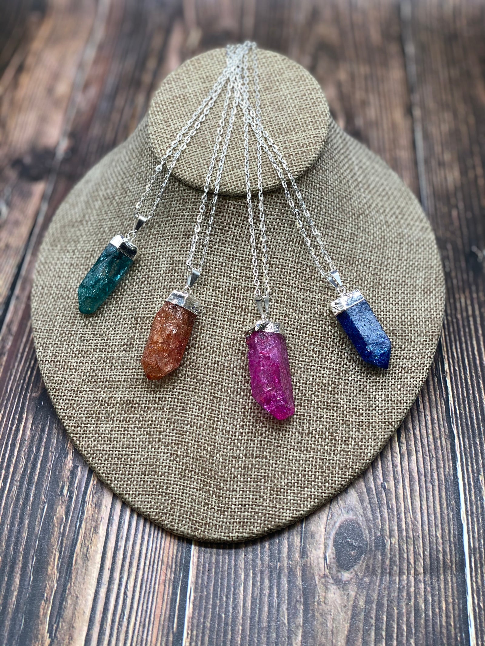 Hand Cut Crystal Necklace